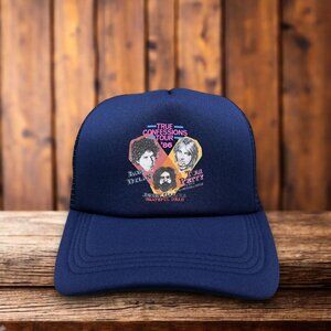 Bob Dylan Tom Petty Jerry Garcia Tour Mens Trucker Hat Navy True Confessions Cap